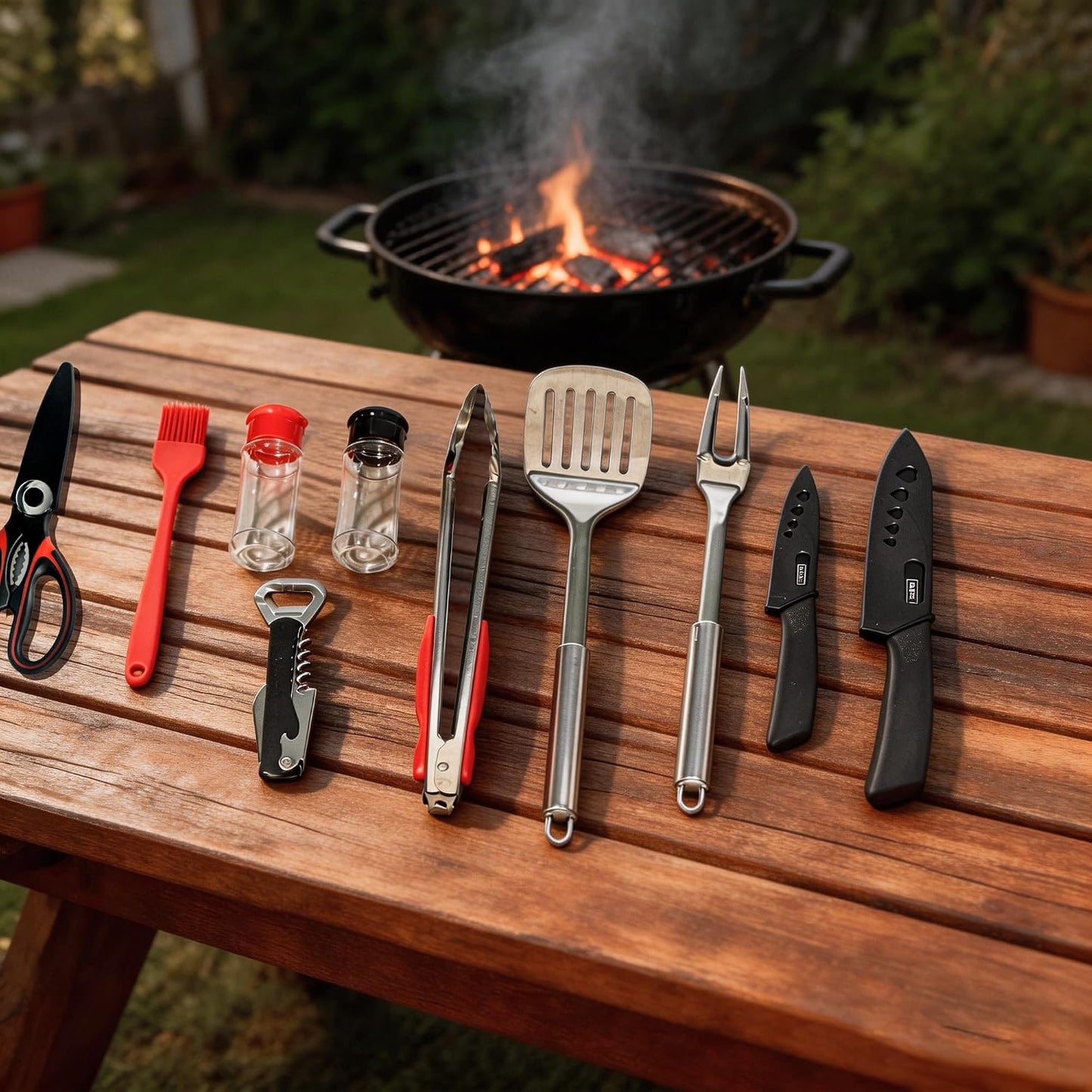Set 23 Utensilios Cocina Campamento Acero Inox