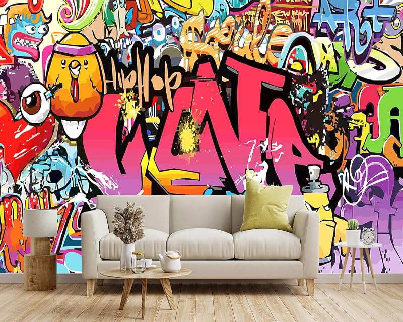 Papel tapiz mural grande abstracto 91x65"