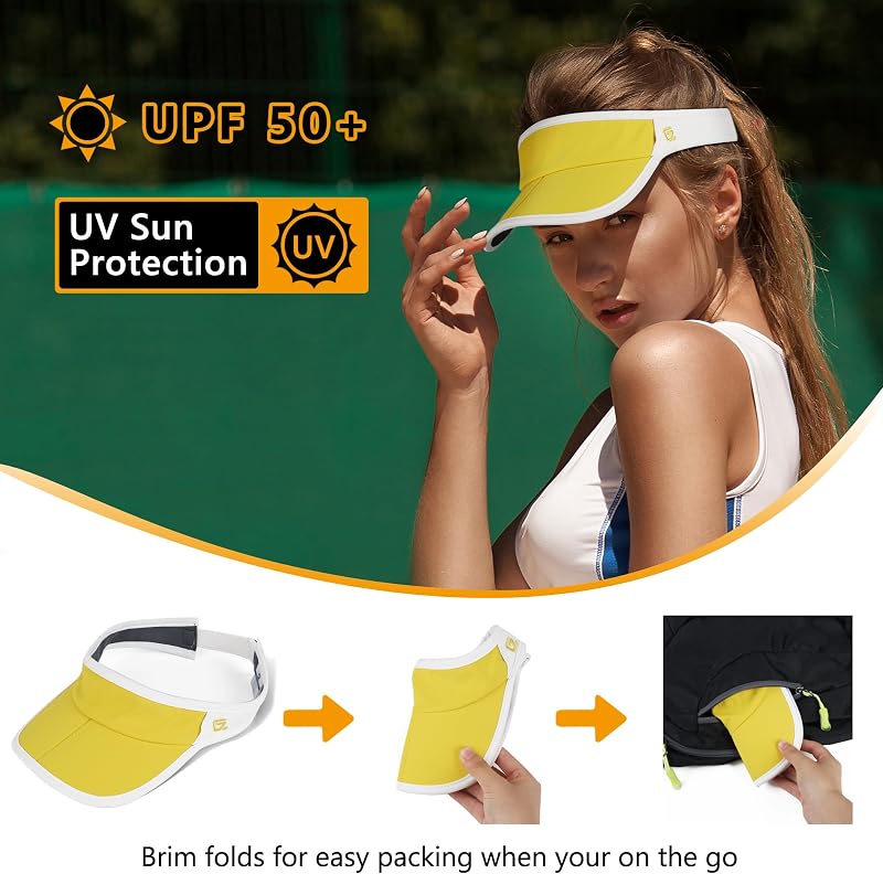 Sombrero plegable visera UPF 50 ligero ajustable