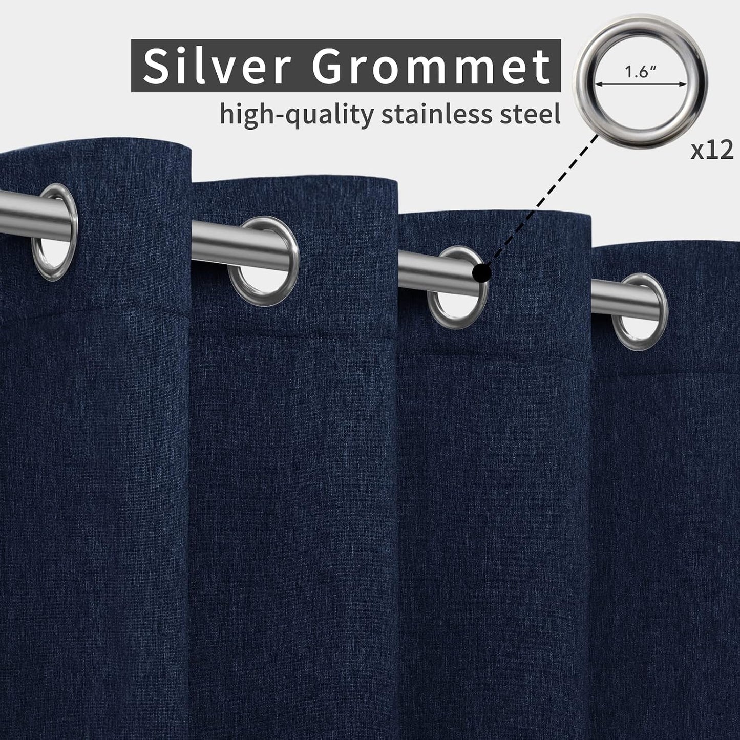 Cortinas exterior lino impermeables resistentes viento