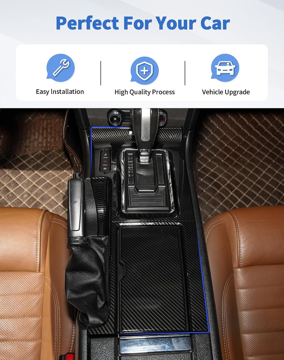 Cubierta portavasos adhesiva Ford Mustang 10-14 fibra