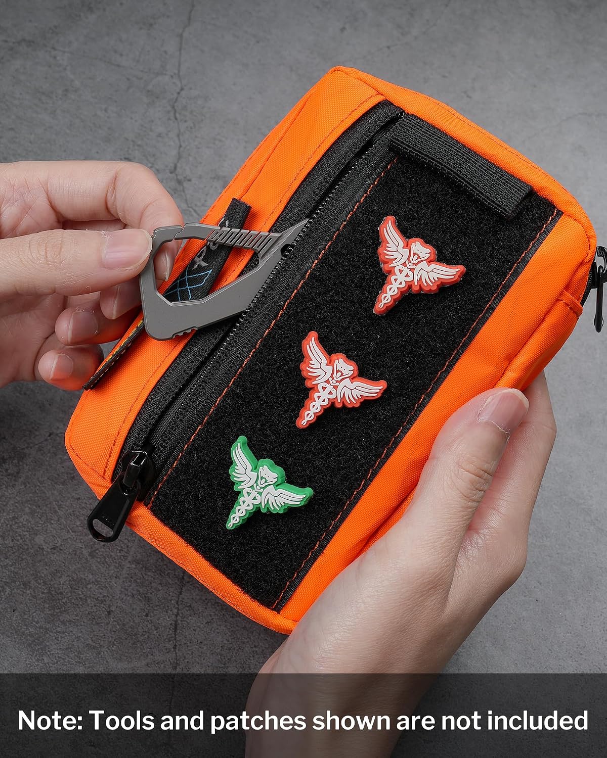 Bolsa EDC VE26 con 11 compartimentos y área parches