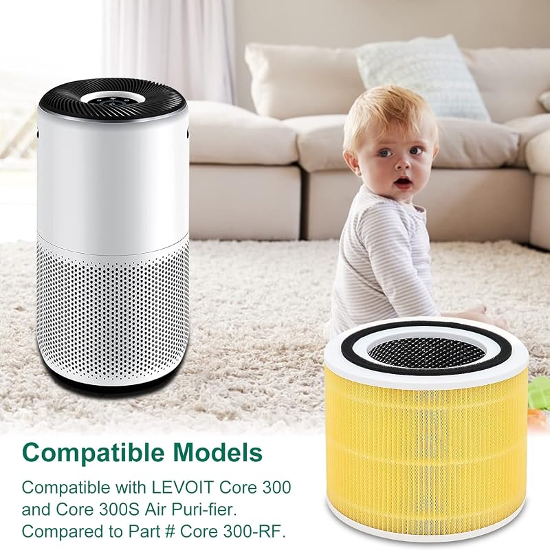 4 Pzas núcleos LEVOIT Core 300S carbón activado