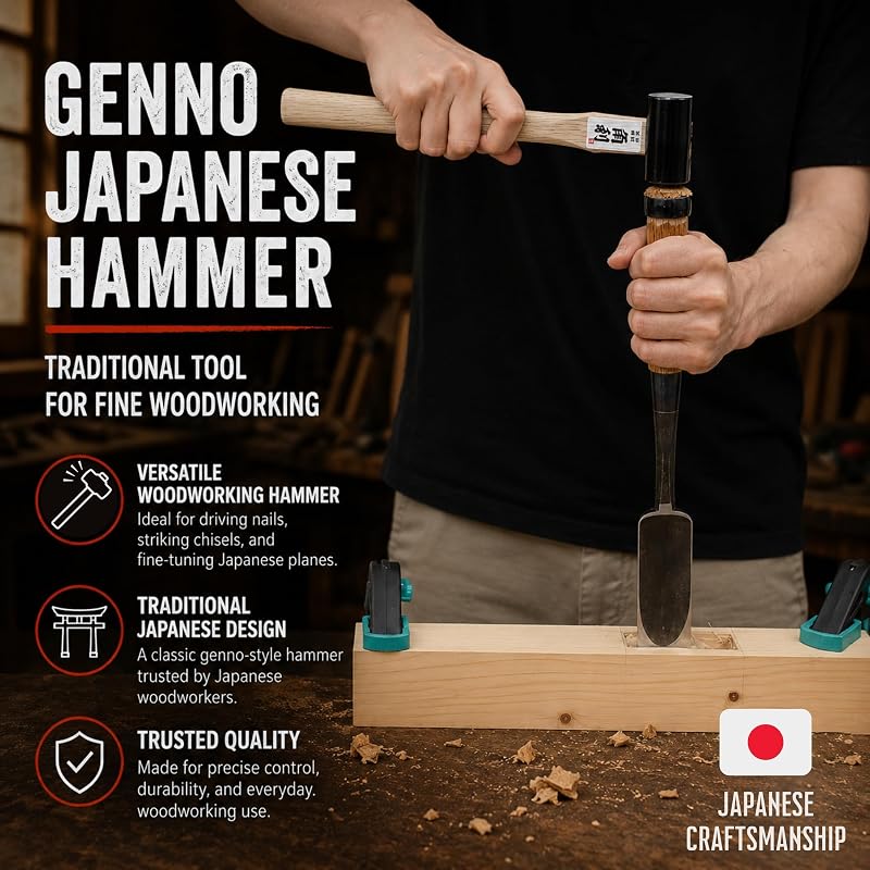 Martillo cincelado Daruma 10.5oz acero carbono cara grande