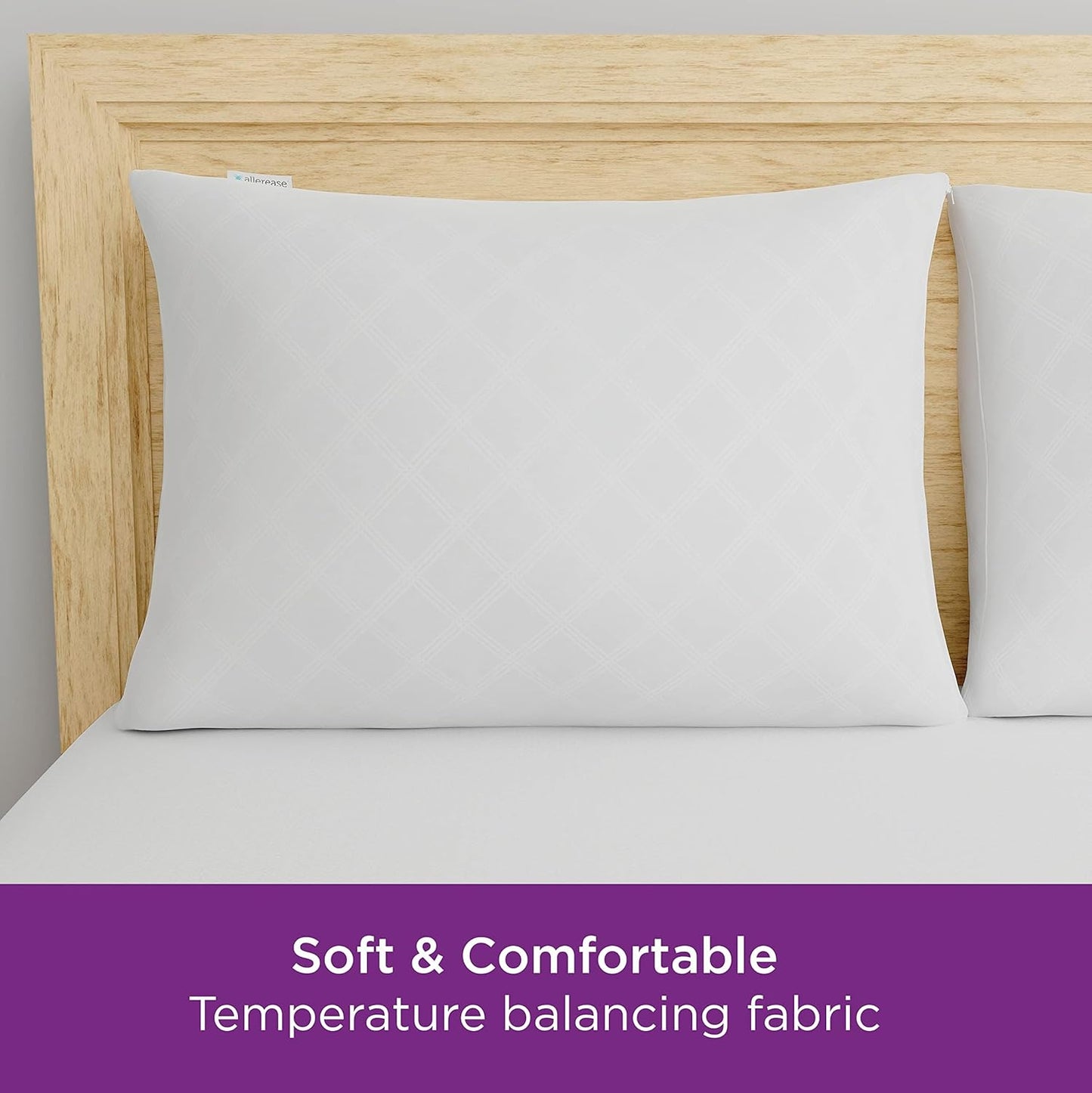 Set 2 Protectores Almohada King Transpirables con Cremallera