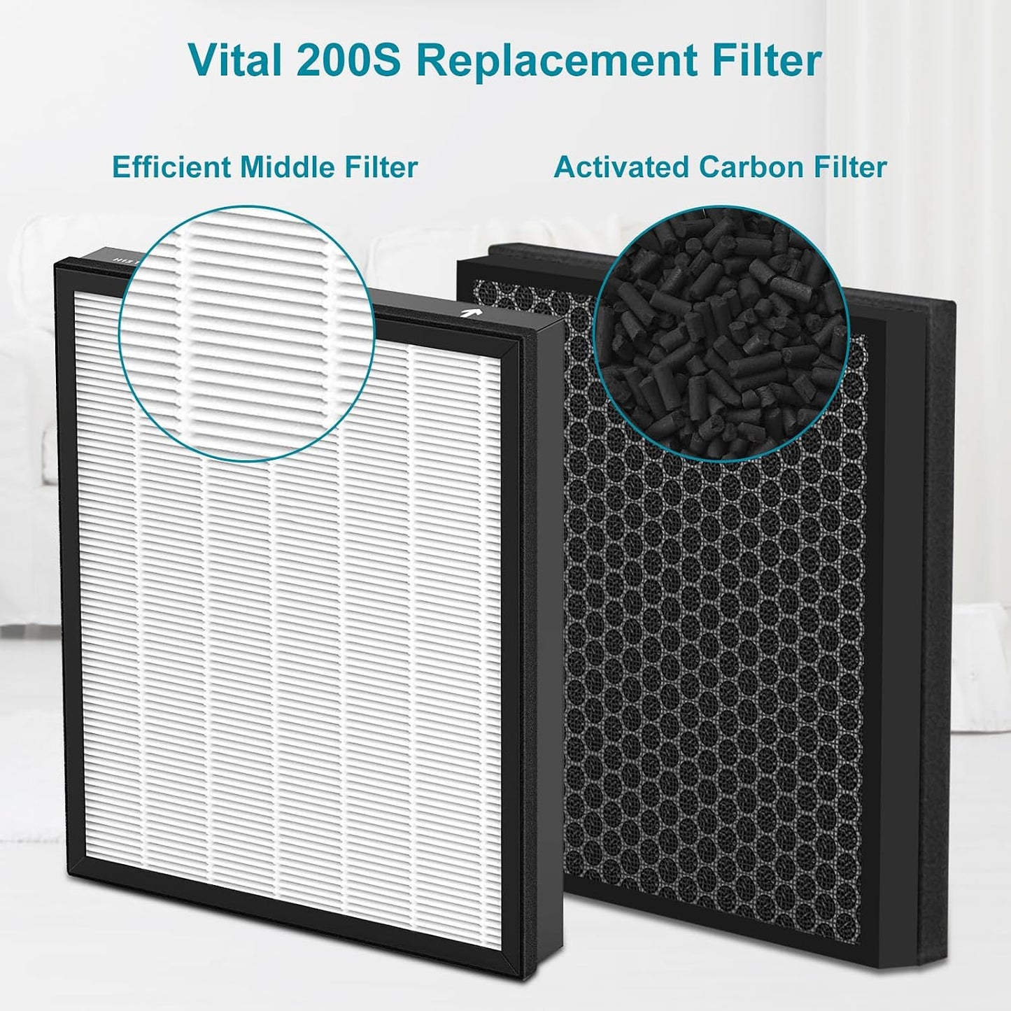 Filtro repuesto Vital 200S 3 en 1 para mascotas y humo