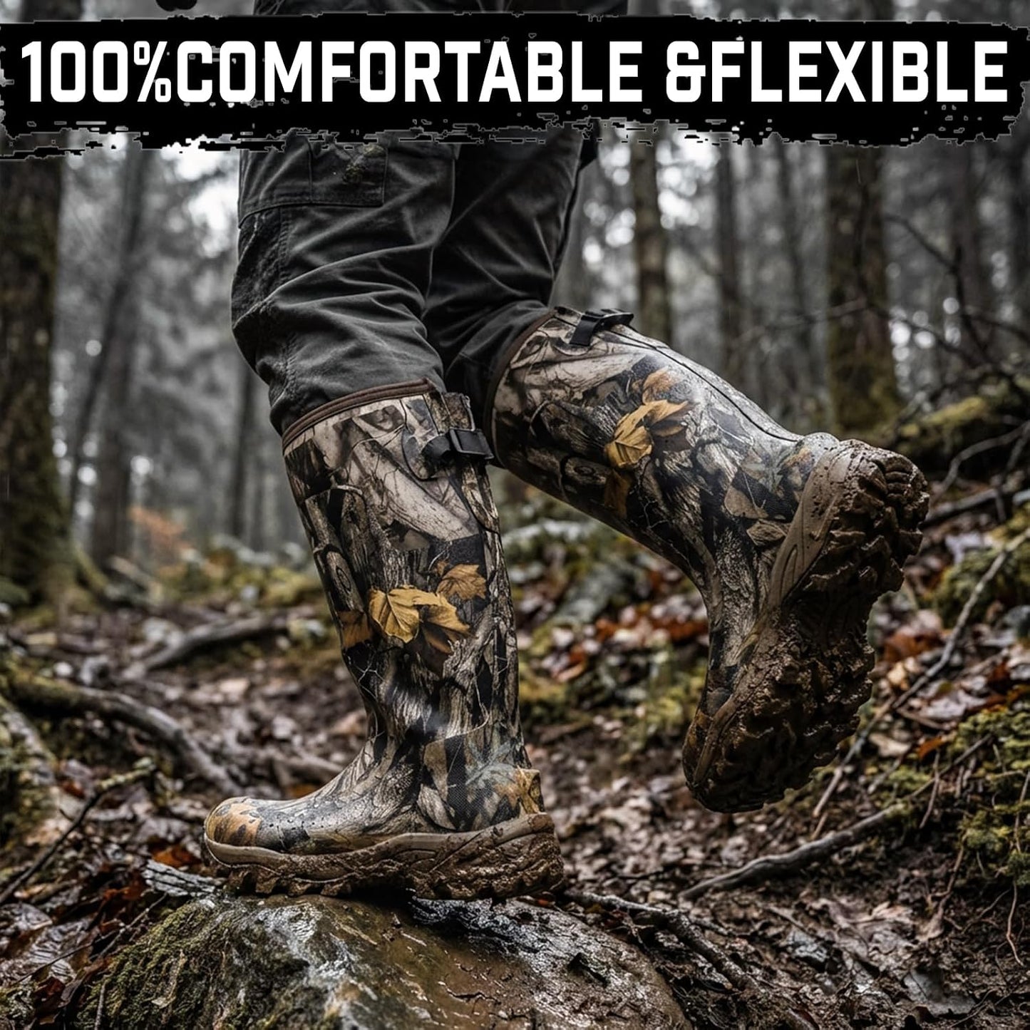 Botas de caza G2 Next Camo transpirables aisladas talla 7-14