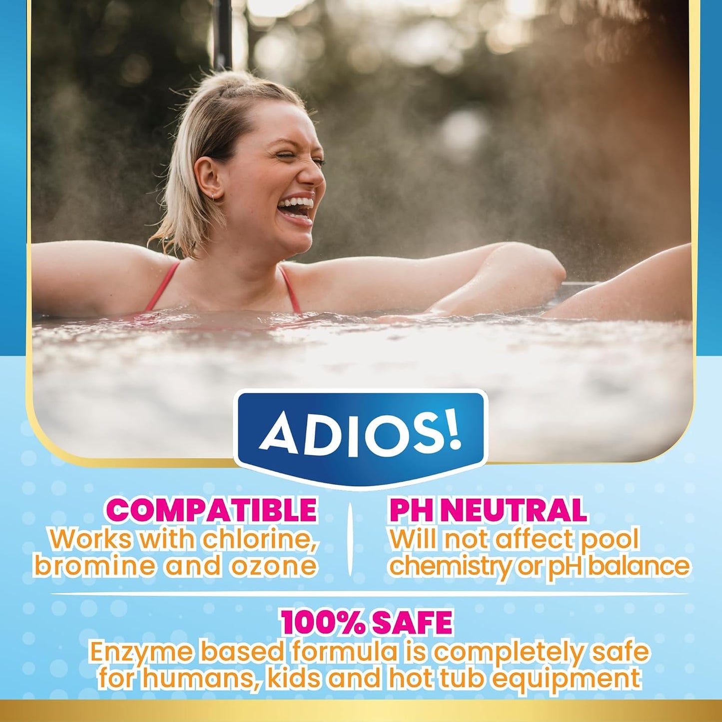Limpiador spa 3en1 con cloro y bromo 16oz