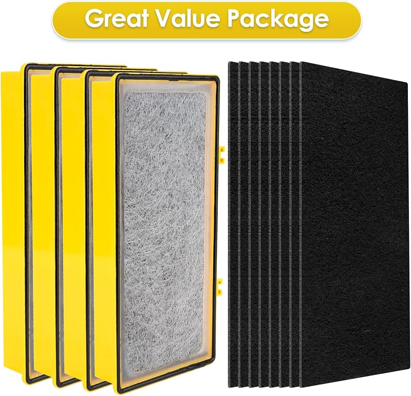 Pack 12 filtros HEPA y carbono comp Holmes Aer1