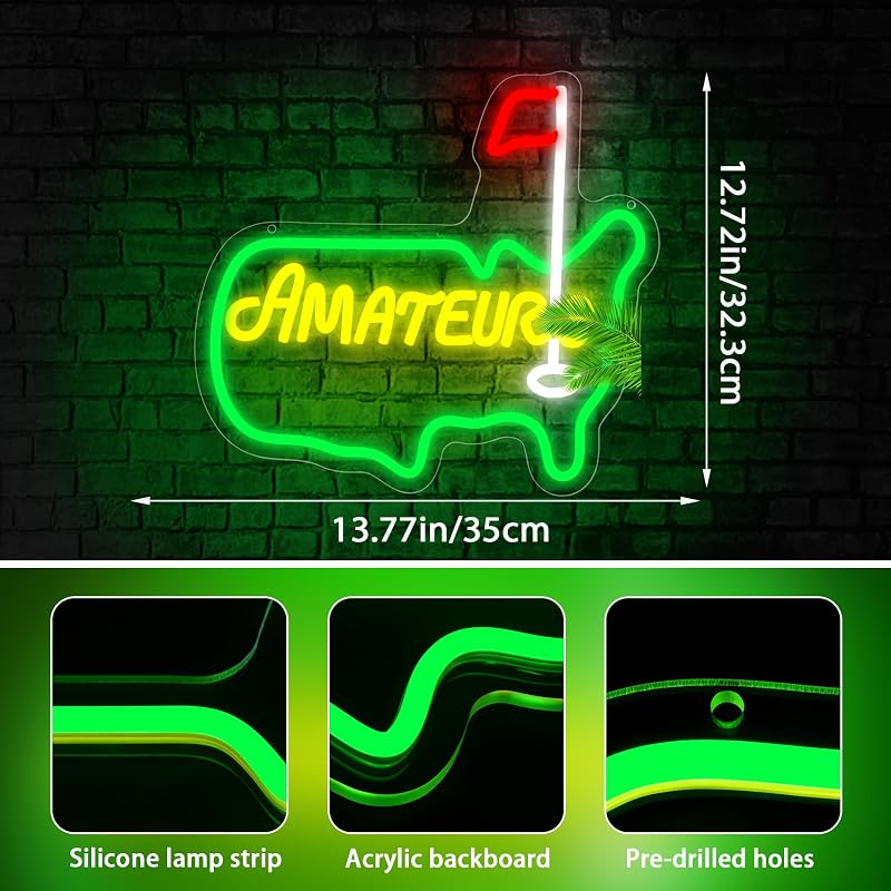 Letrero neón LED para pared oficina gimnasio