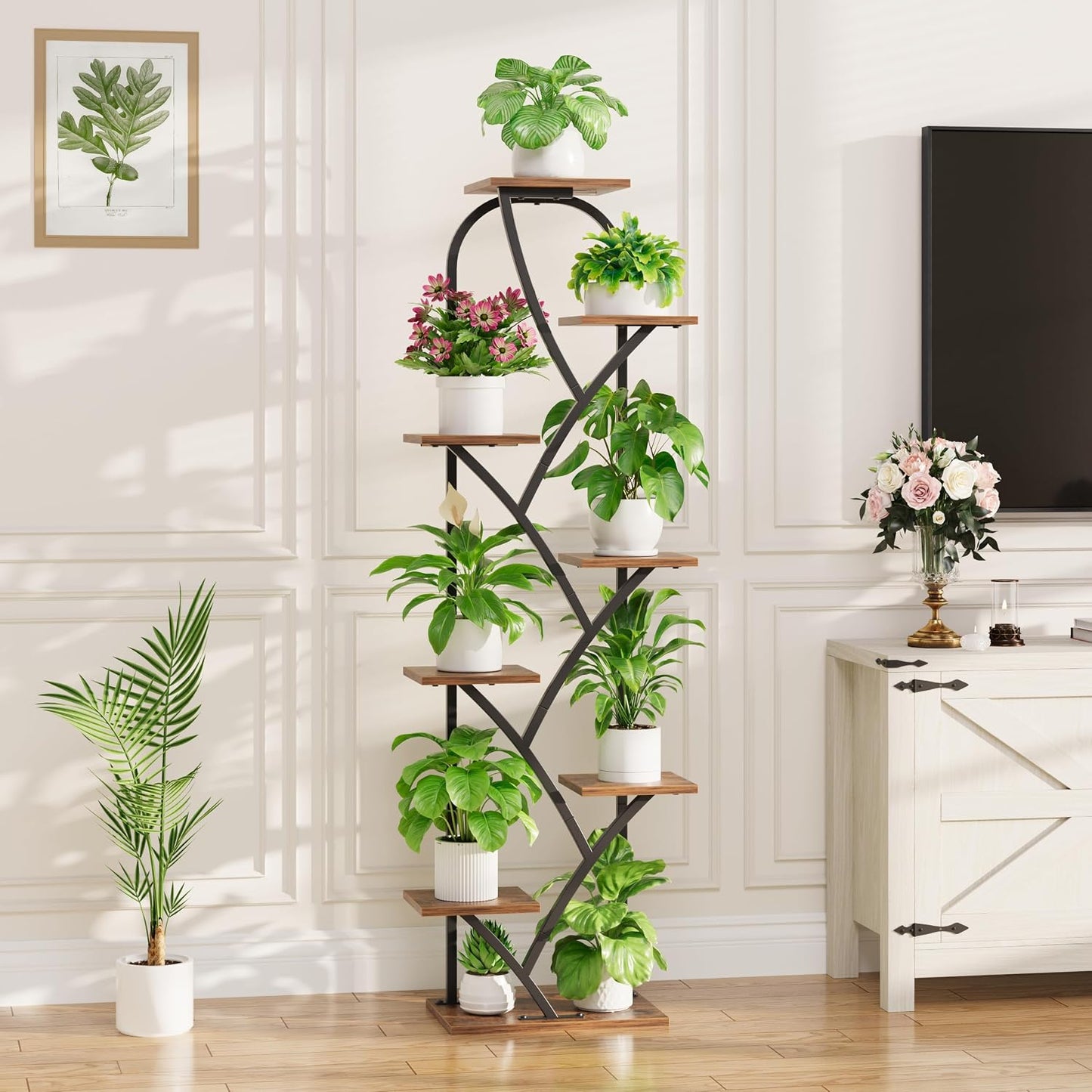 Soporte flores 8 niveles 51pulg iluminado interiores