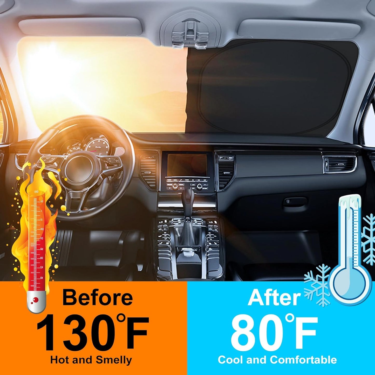 Parasol parabrisas Acura MDX plegable bloquea sol y calor