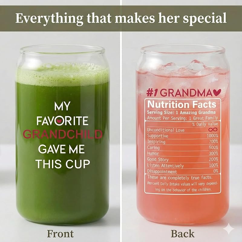 Vaso café helado 16oz regalo broma para abuela