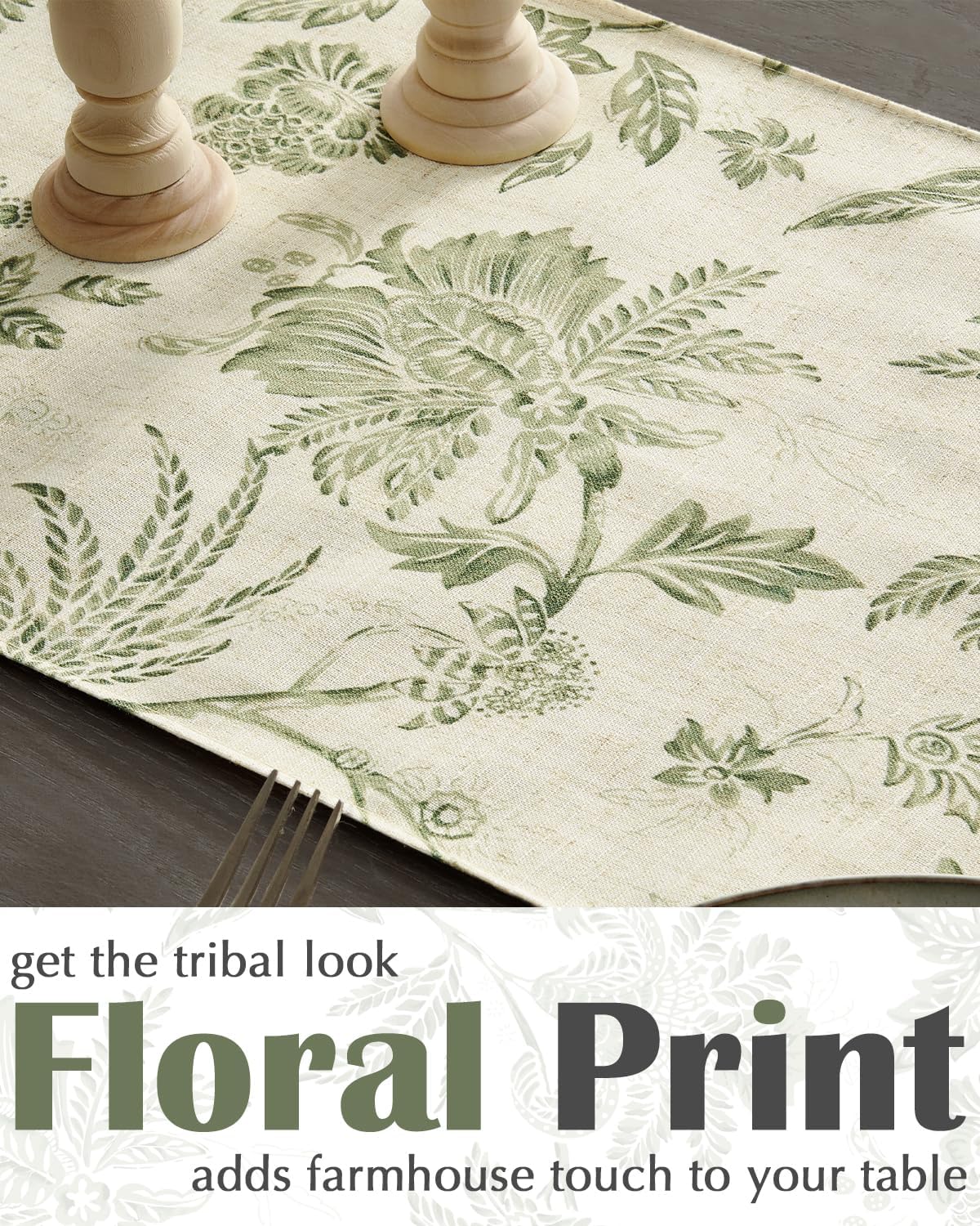 Mantel lino 13x72pulg para mesa comedor fiesta boda