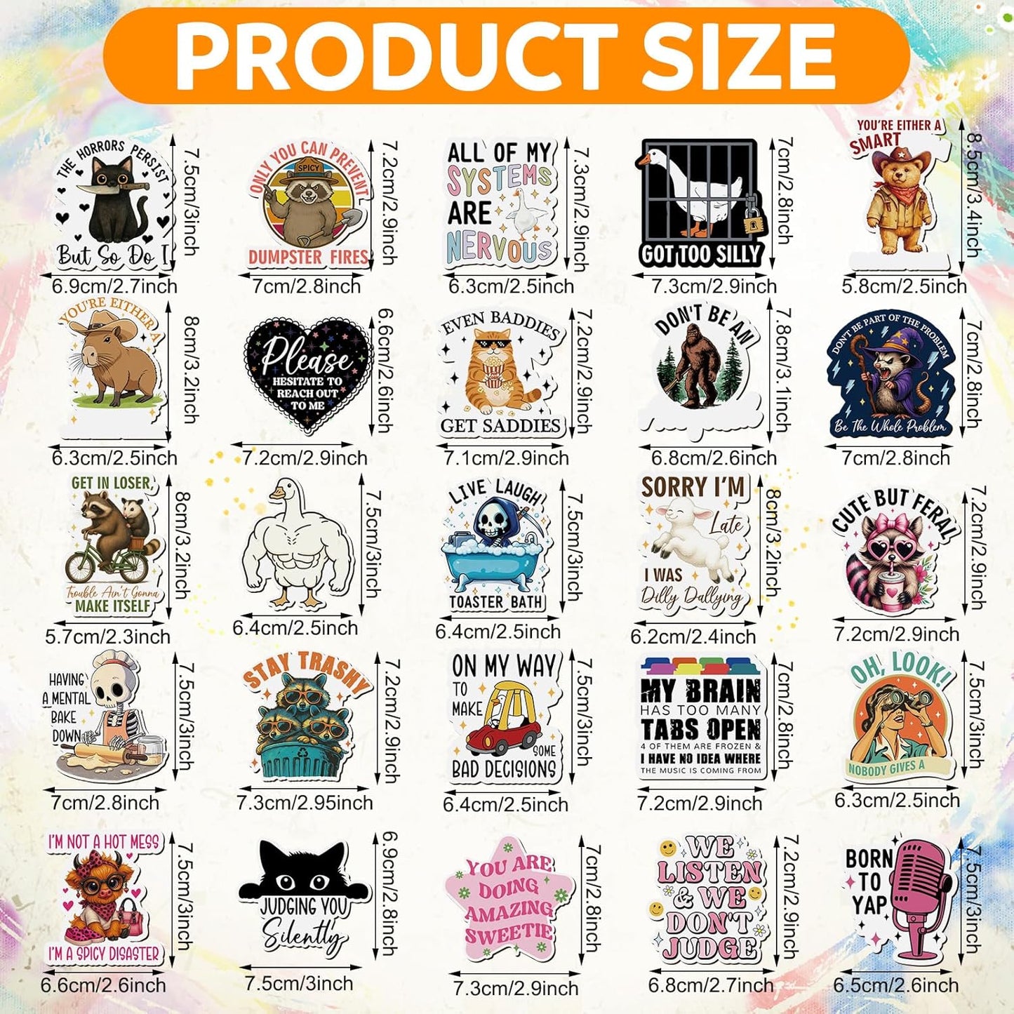 25 Imanes Decorativos Reutilizables para Nevera y Automóvil
