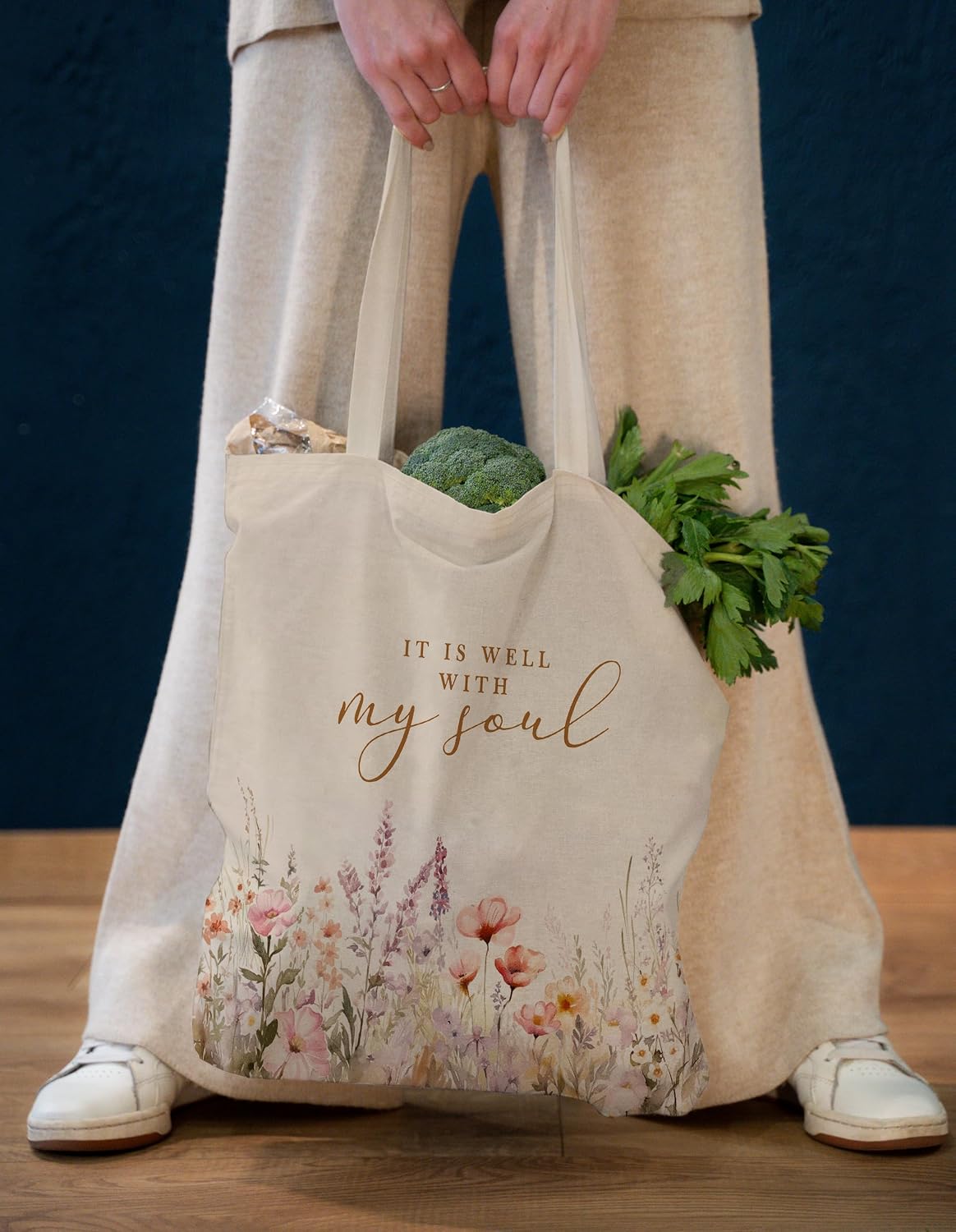Bolsas lona reutilizables regalo mujer