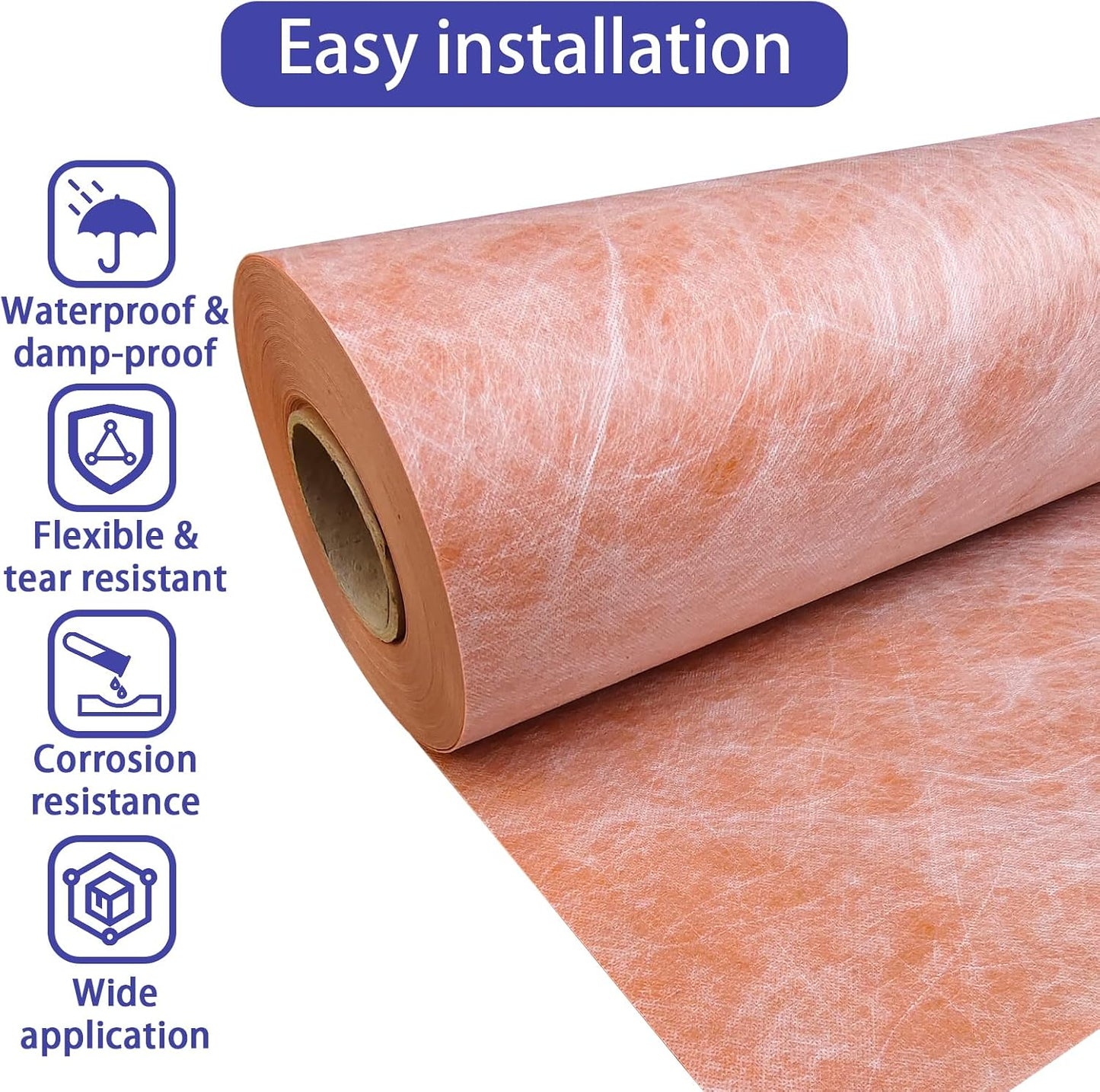 Membrana impermeable 3.3x98.5pies 23.6mil para sauna baño
