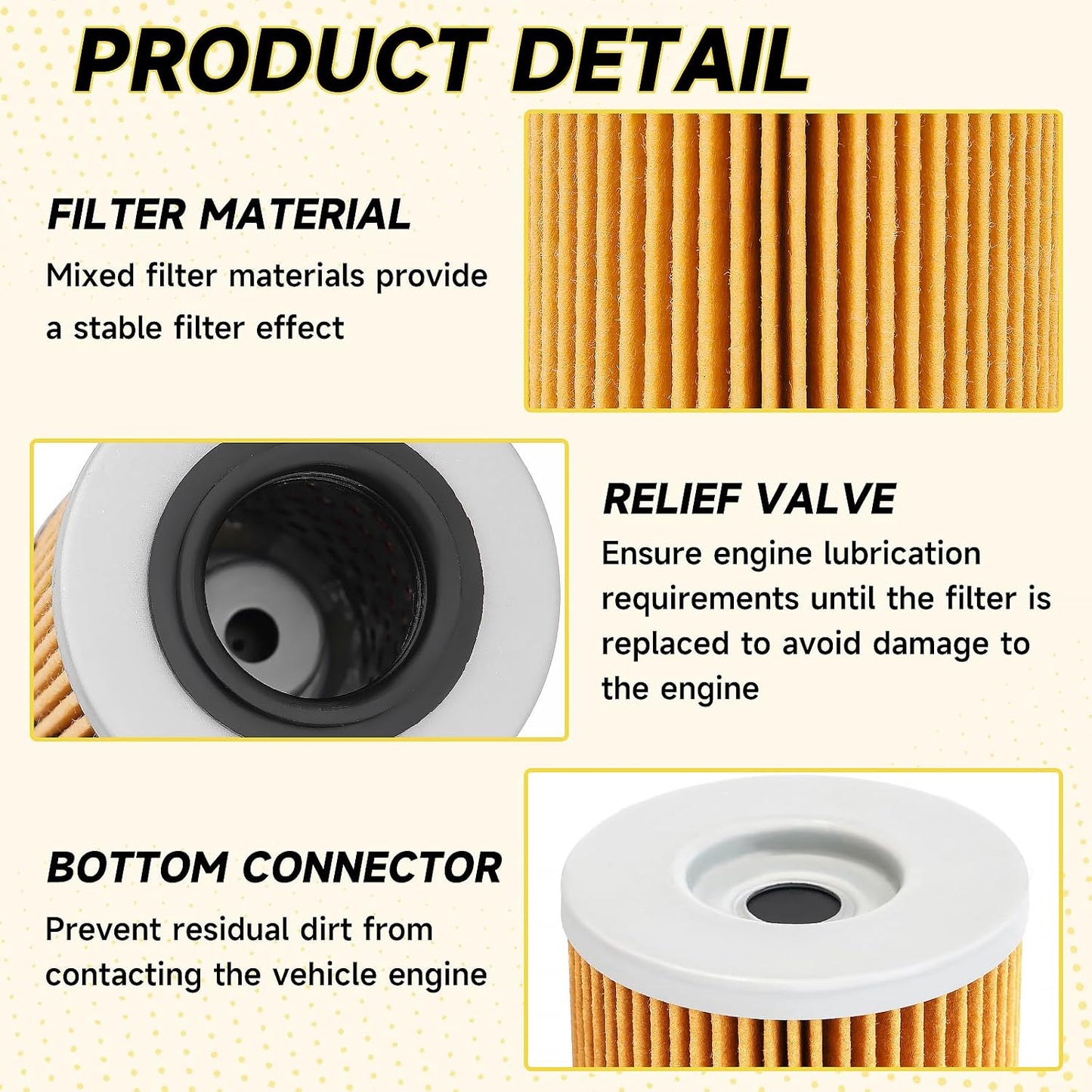 3 Filtros Aceite comp CFMOTO CForce ZForce