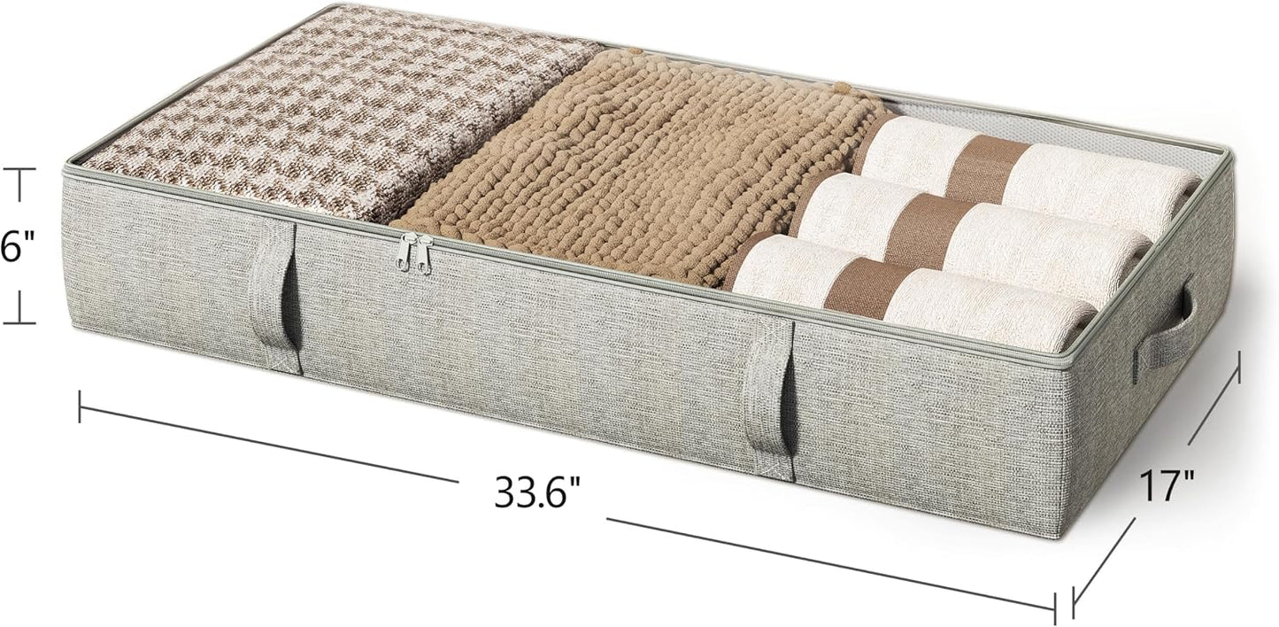 2 Contenedores Almacenamiento Bajo Cama 6" con Paredes