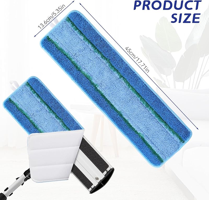 Almohadillas microfibra repuesto trapeador 18 y 17 pulg
