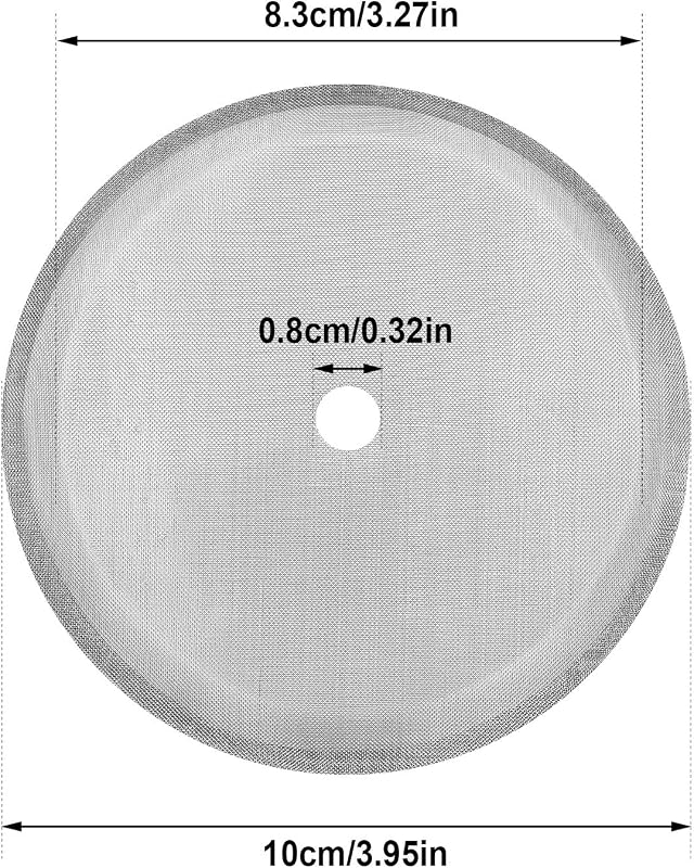 6 Pack Filtros Prensa Francesa Acero Inox 4pulg Reutilizables 34oz