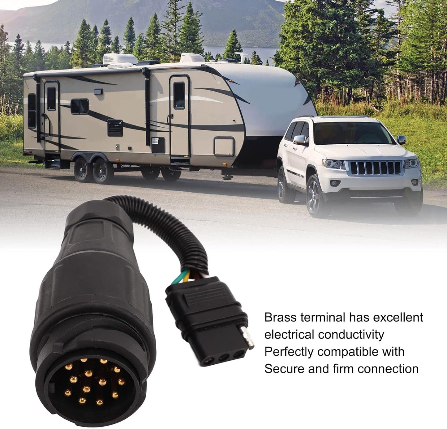 Adaptador remolque 13v a 4v UE a EE.UU. para RV