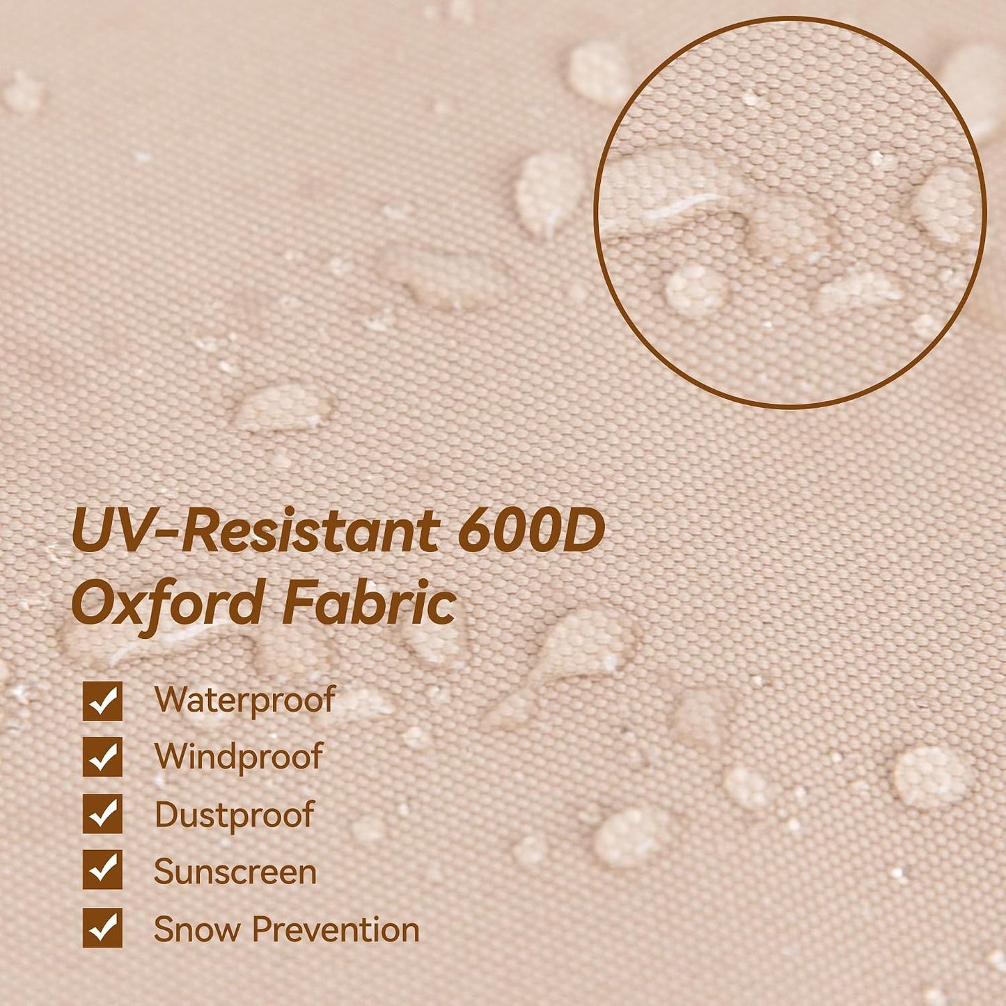 Cubierta sombrilla patio 9-13" UV resistente