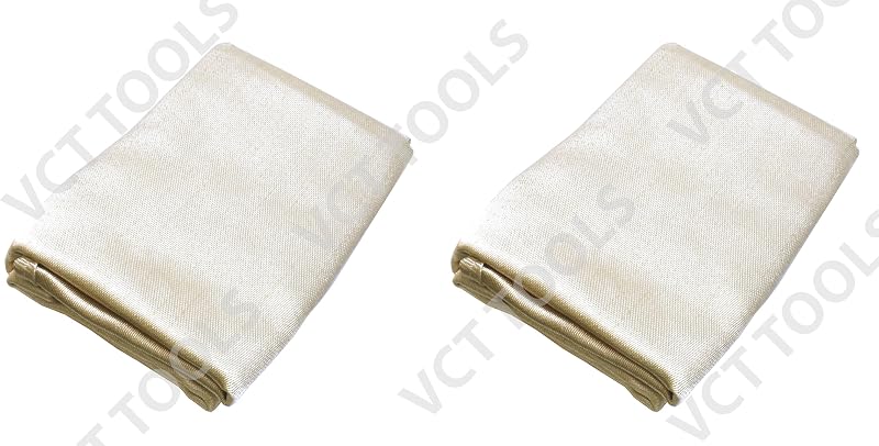 2 Mantas Fibra Vidrio Resistentes 4x6ft con Ojales Latón