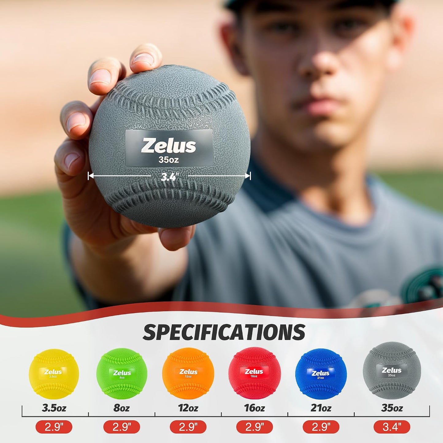 Set béisbol ponderado con bolsa transporte