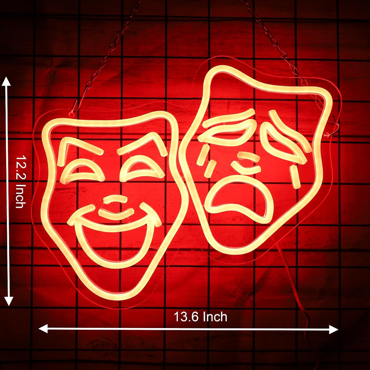 Máscara teatro decoración sala cine comedia tragedia