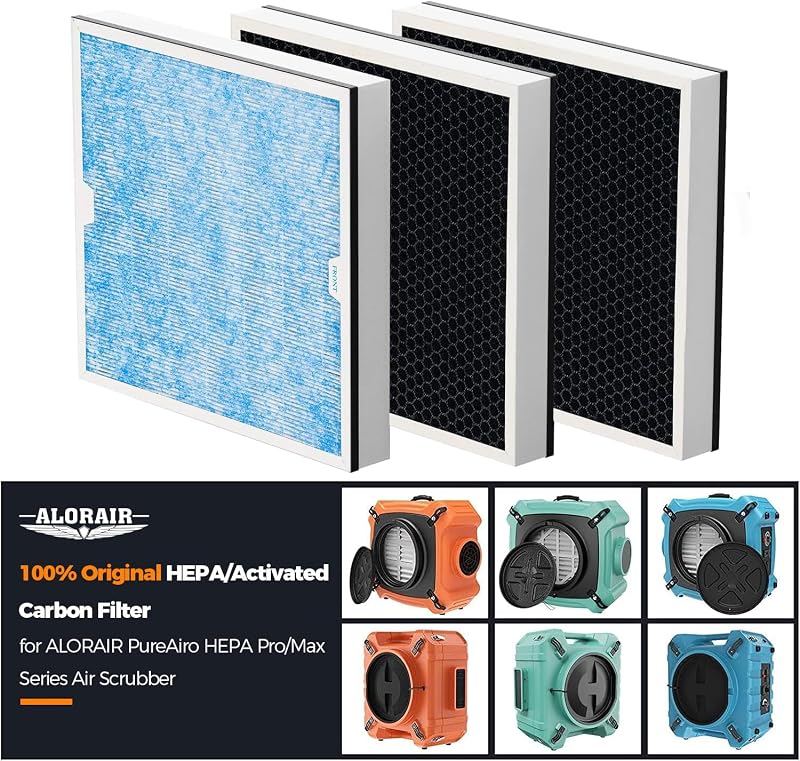 Set 3 Pzas Filtro Carbón HEPA PureAiro Pro/Max 770/870/970