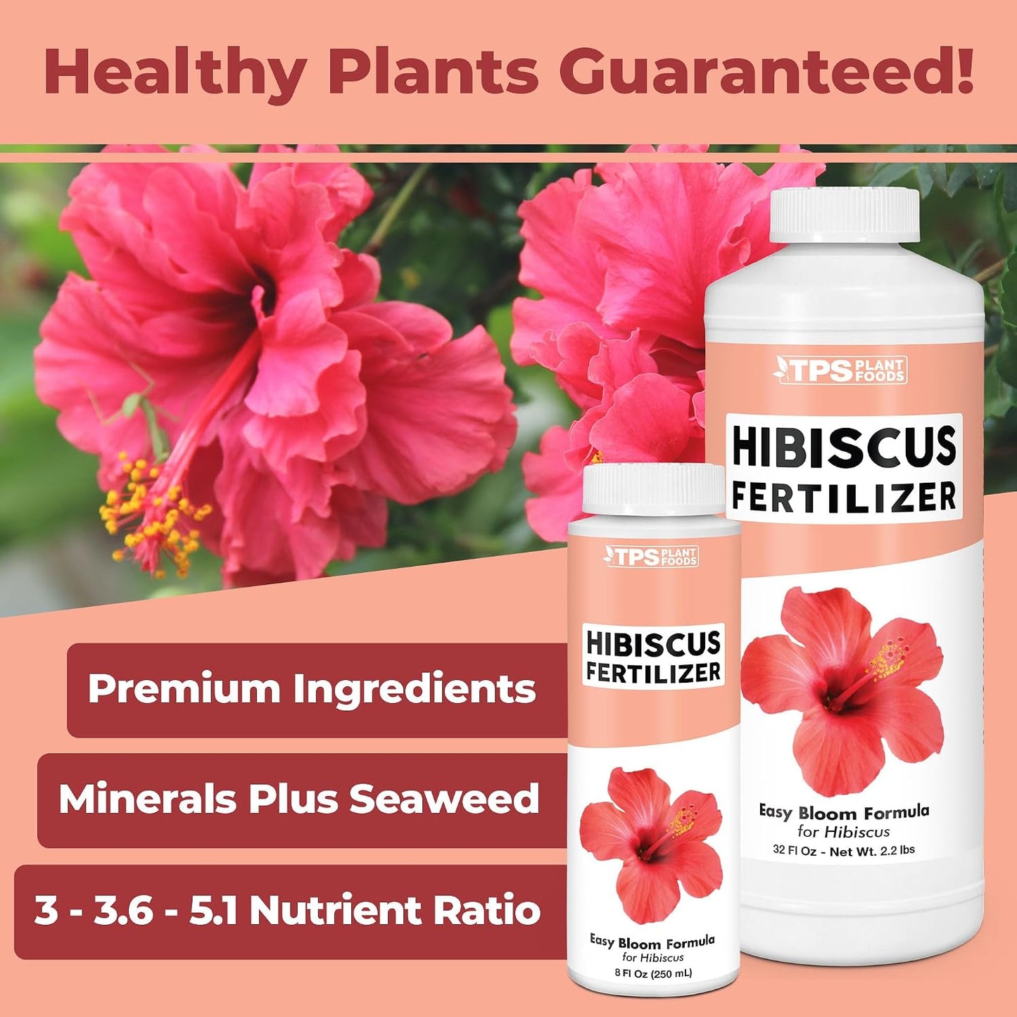 Fertilizante líquido hibisco para flores 8oz