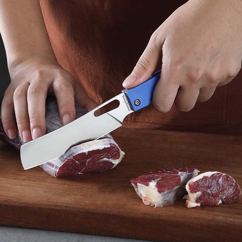 Cuchillo chef plegable 4.8pulg acero inox G10 mango bolsillo