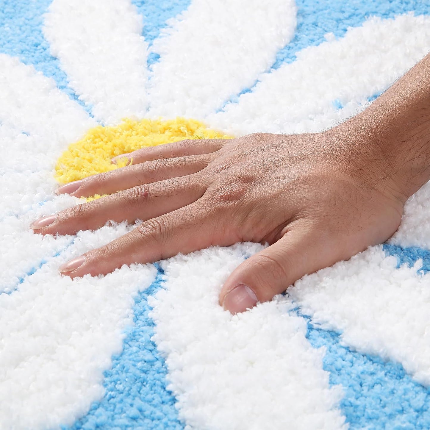 Alfombra baño antiderrap 25.6x25.6pulg café