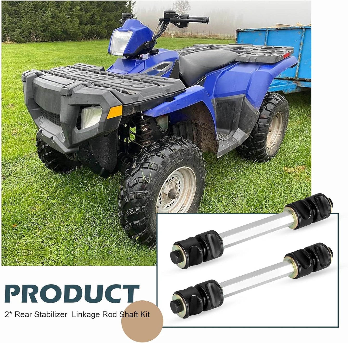 Kit eje varilla estabilizador trasero Polaris Ranger