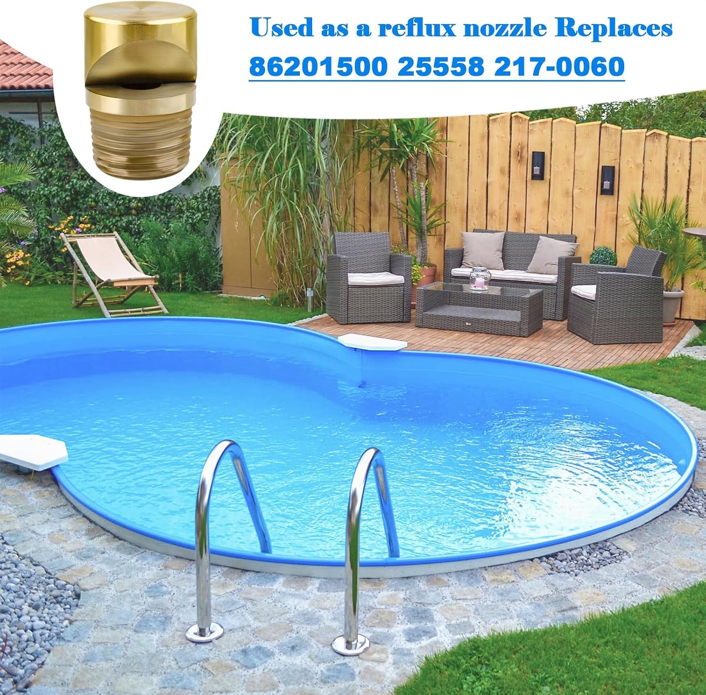 Aireador latón piscina 3/4" MIP comp boquillas