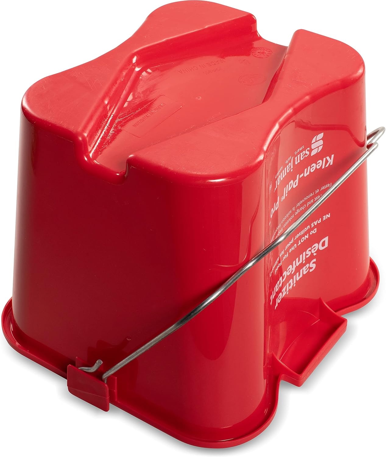 Cubo limpieza 8qt plástico rojo pack 12