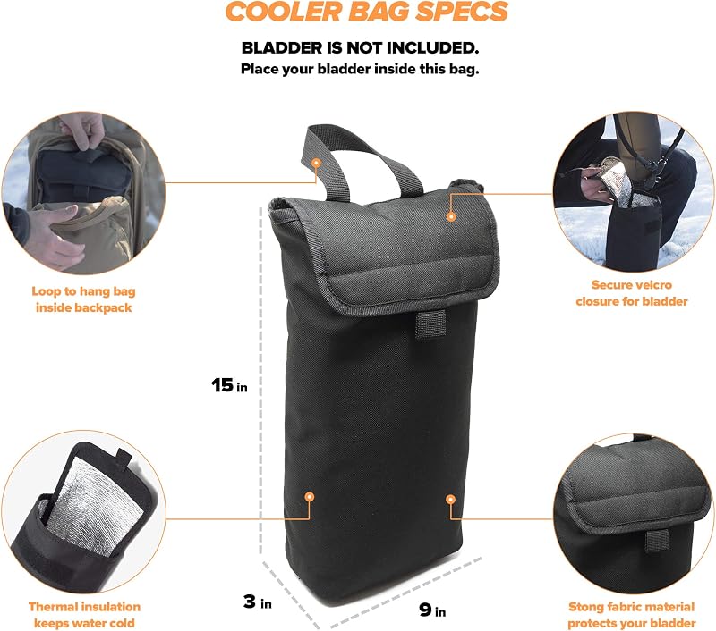 Bolsa térmica con clips para vejigas 2-3 litros
