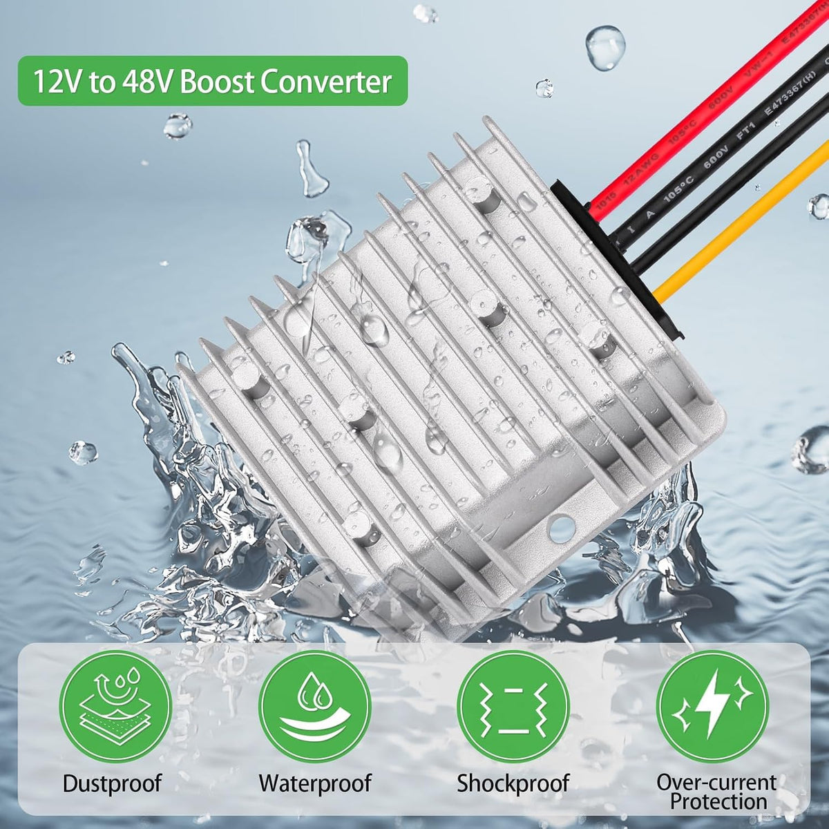 Convertidor 12V a 48V CC para Starlink 6-288W