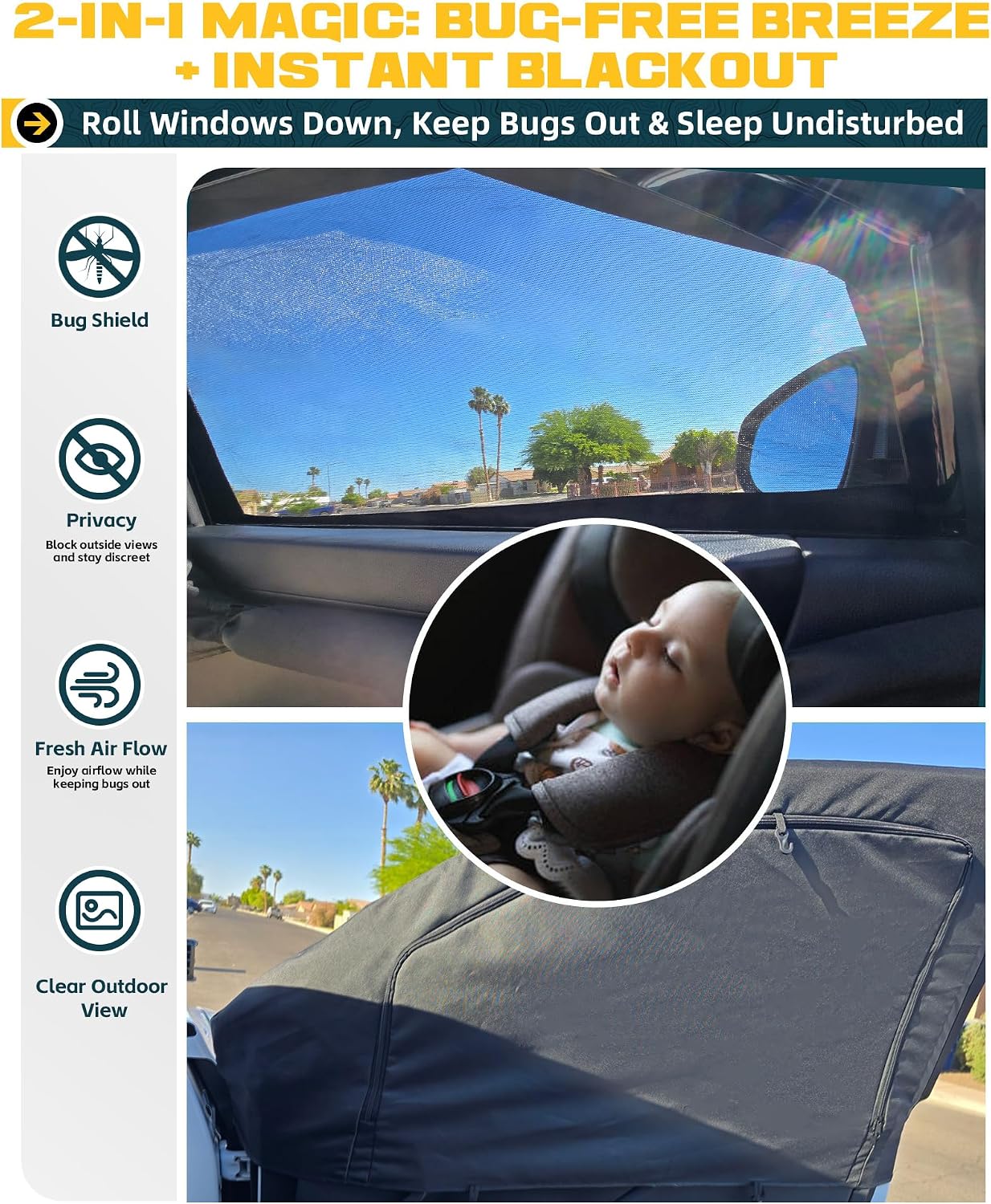 Parasol 4en1 para ventana Toyota Tacoma