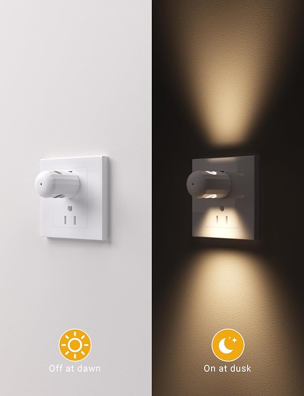 6 Luces LED Nocturnas Pared 2700K Blanco Cálido