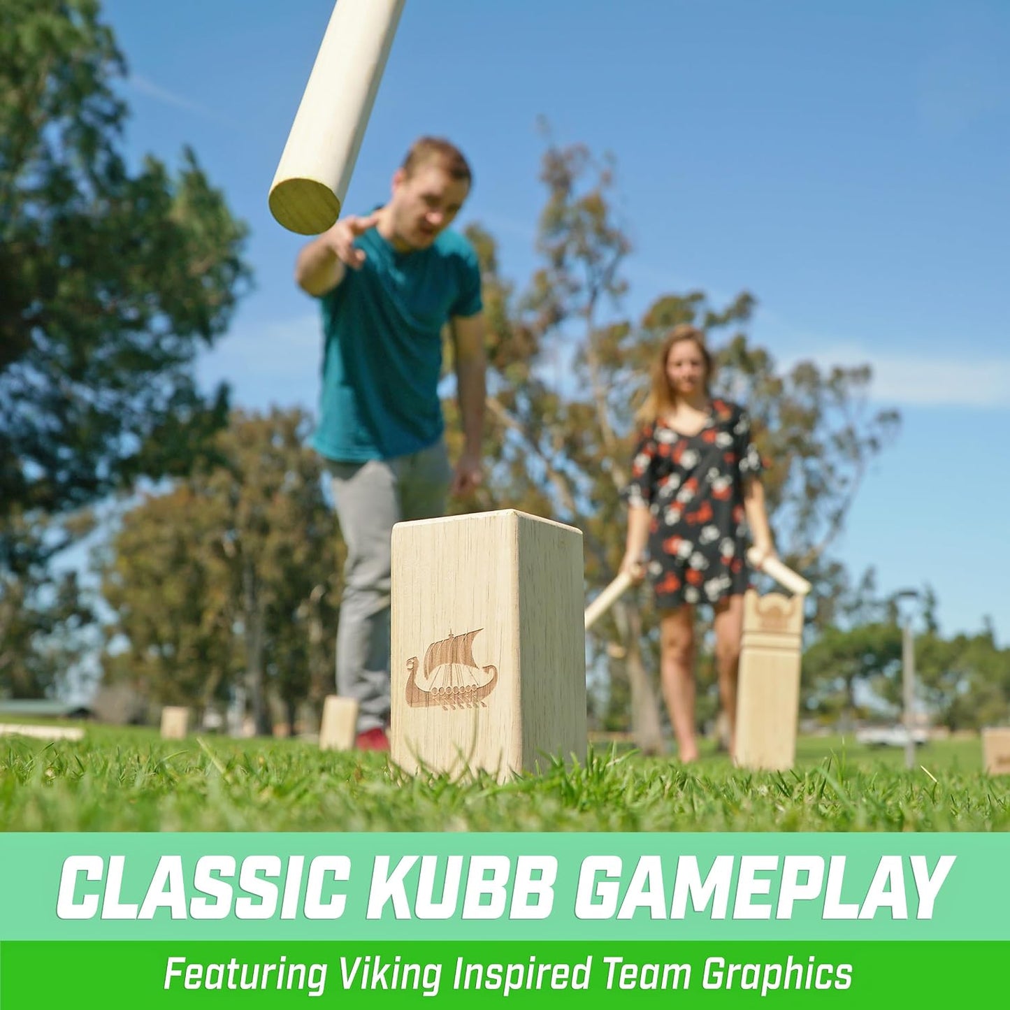 Set Kubb para jardín Kuub Viking Chess