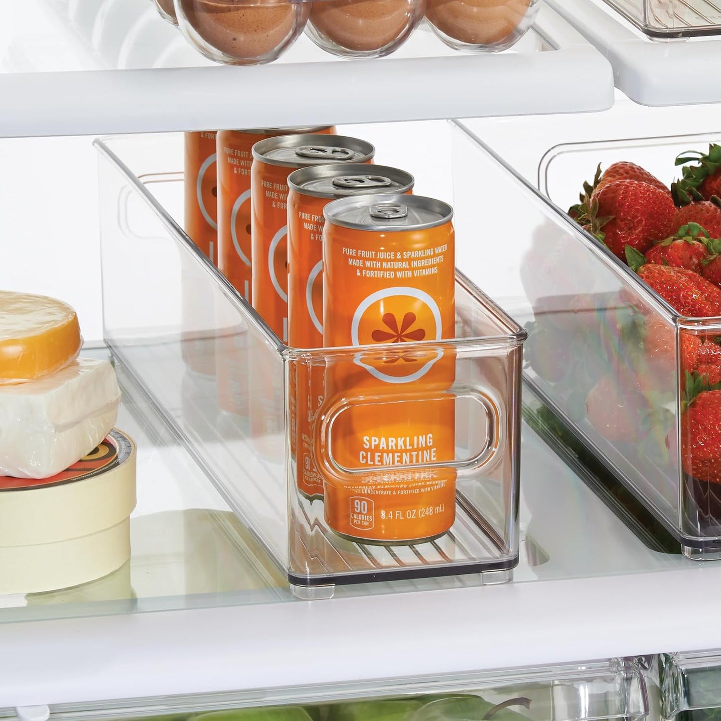 Contenedor transparente para refrigerador y congelador cocina