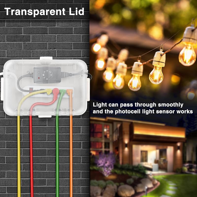 Caja eléctrica IP54 con tapa transparente resistente