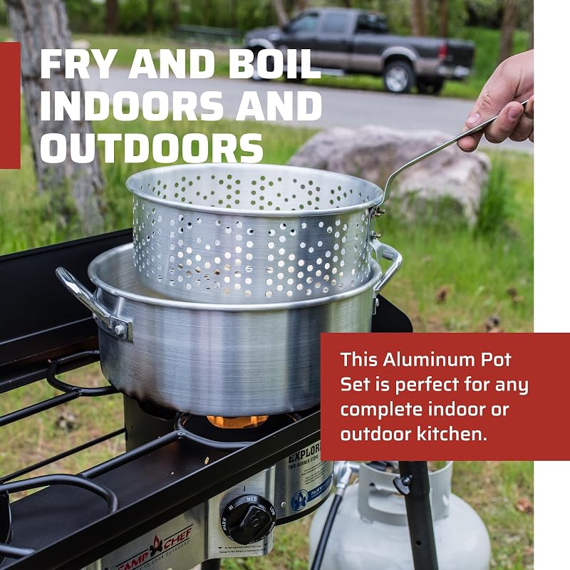 Set ollas aluminio 10.5qt
