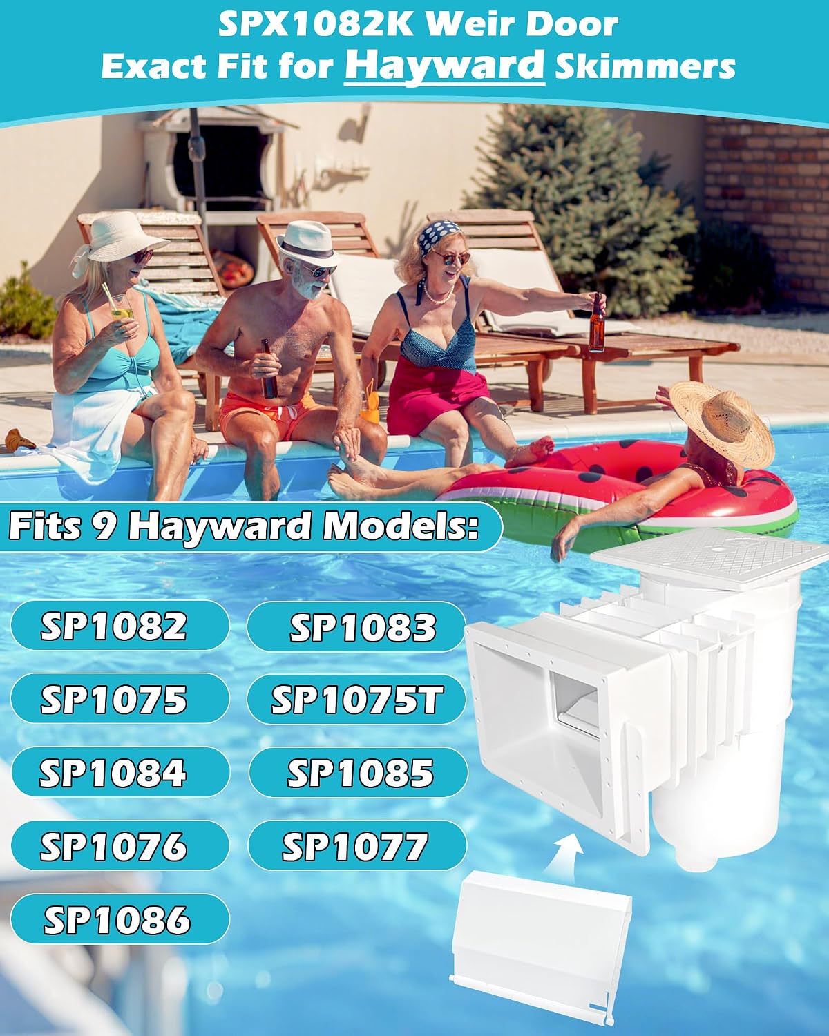 Repuesto puerta vertedero Hayward SPX1082K pack 2