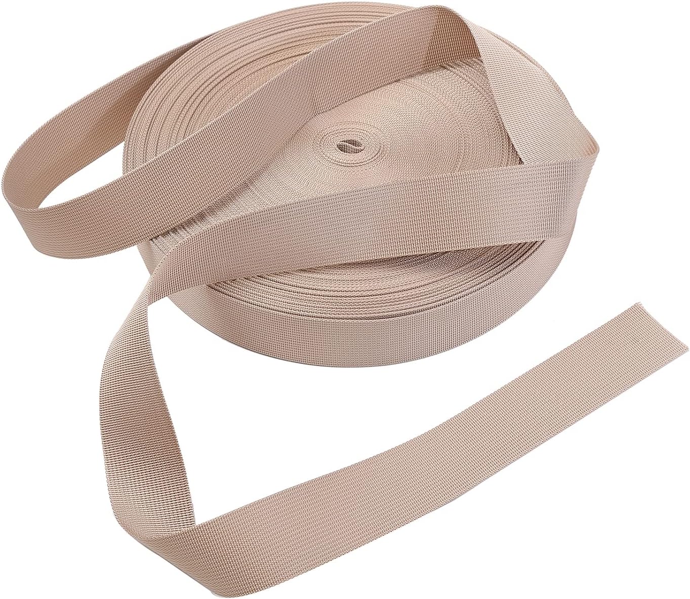 Correa nailon 1.5" para bricolaje 25yardas bronceado