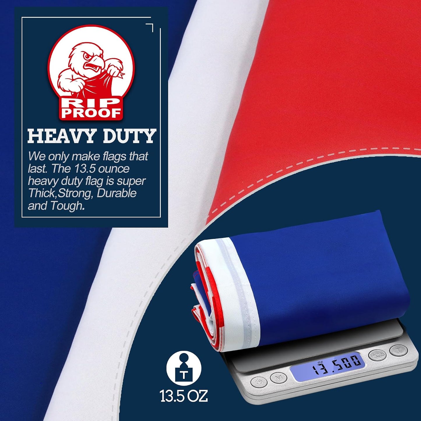 Bandera Francia 3x5ft 3 capas resistente rasgaduras