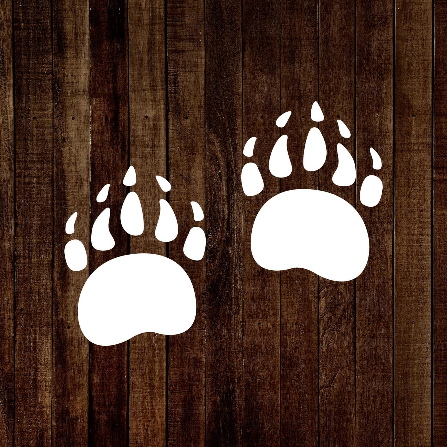 Plantilla garra oso 6" reutiliz. pintura manualidades