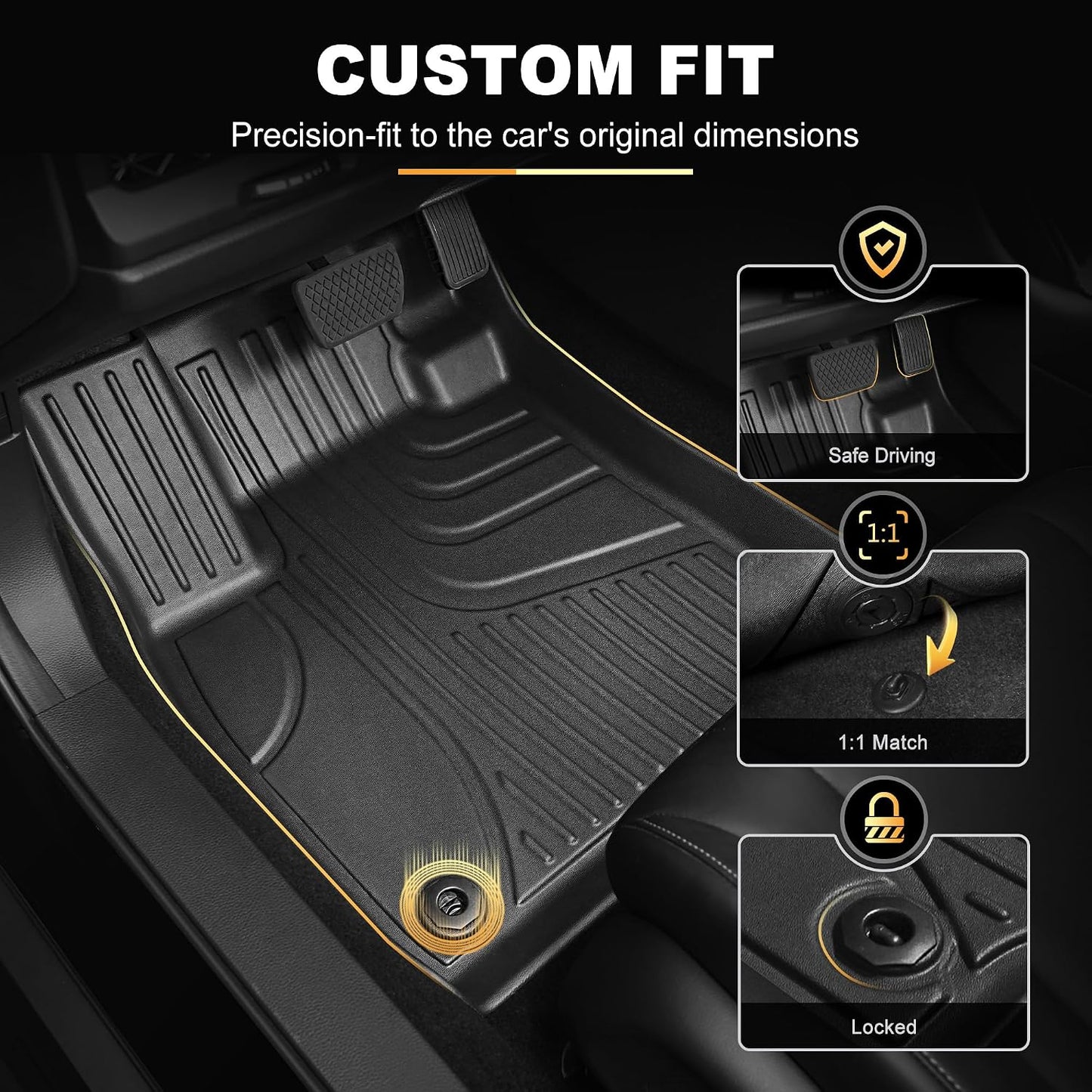 Tapetes TPE ajuste personalizado Honda Accord 2013-2017